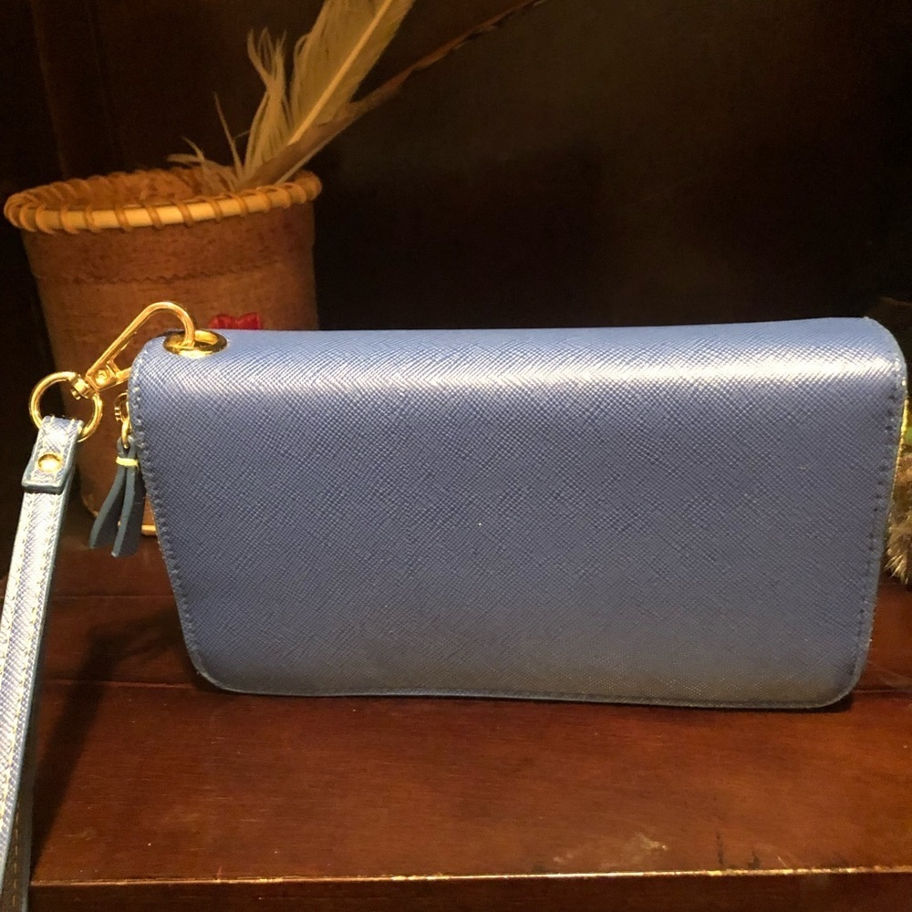 Indigo Blue Wristlet